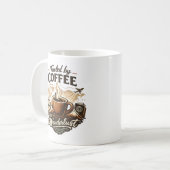 コーヒーと旅への情熱 コーヒーマグカップ (正面左)