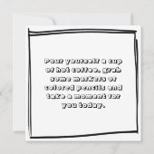 コーヒーと書籍 | 大人のカラーリングページ (裏面)