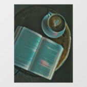 コーヒーと本が好き ウィンドウサイン (シート)