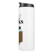 コーヒーと本が必要なヴィンテージ タンブラー (回転右)