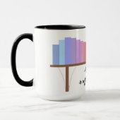 コーヒーと本さえあればそれでいい マグカップ (左)