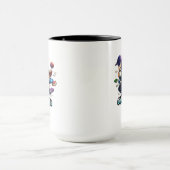 コーヒーと本に溺れて – 本好きギフト マグカップ (中央)