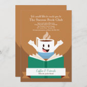 コーヒーと本の招待状 招待状 (正面/裏面)