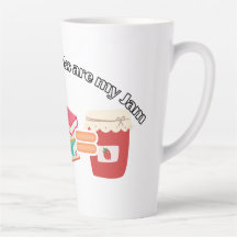 コーヒーと本は私のジャム大ラテマグカップ