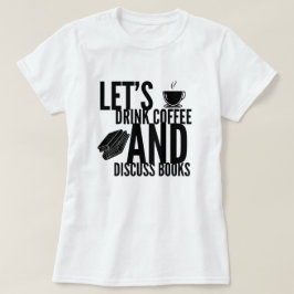 コーヒーと本を読むTシャツ Tシャツ