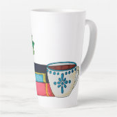 コーヒーと本 カフェラテマグ (右アングル)