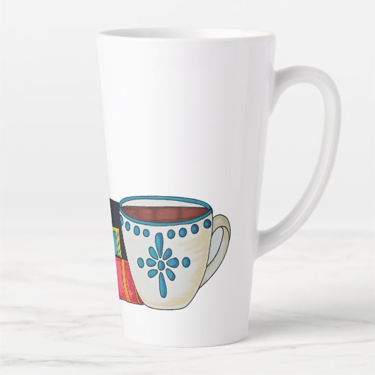 コーヒーと本 カフェラテマグ (右)