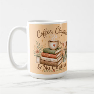 コーヒーと本 読書好き 静かなマグカップ コーヒーマグカップ