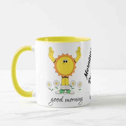 コーヒーと楽観主義に支えられた朝 マグカップ (左)