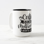 コーヒーと母性引用文マグ ツートーンマグカップ (正面左)