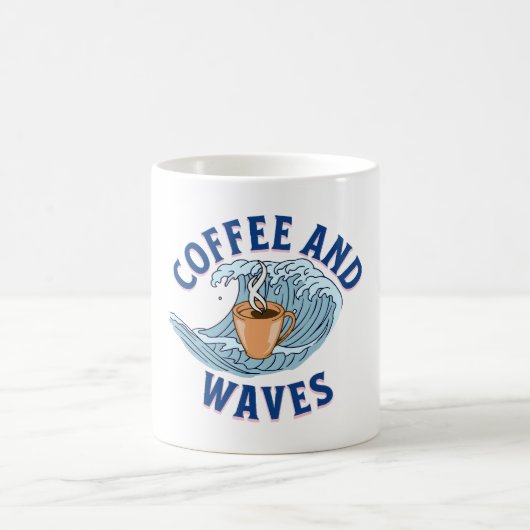 コーヒーと波 コーヒーマグカップ (中央)