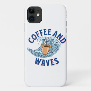 コーヒーと波 iPhone 11 ケース