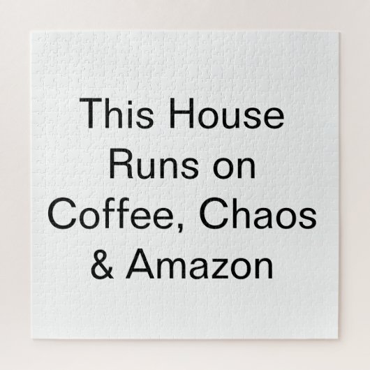 コーヒーと混乱とAmazonで動く家 ジグソーパズル (縦)