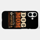 コーヒーと無条件の愛に支えられた犬の母 Case-Mate iPhoneケース (裏面 (横))