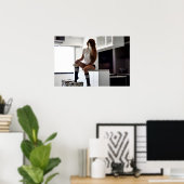 コーヒーと熟考 ポスター (ホームオフィス)