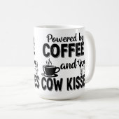 コーヒーと牛のキスがエネルギー源 コーヒーマグカップ (正面右)