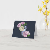 コーヒーと牡丹 カード (黄色い花)