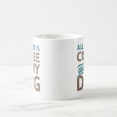 コーヒーと犬さえいればそれでいい コーヒーマグカップ (中央)