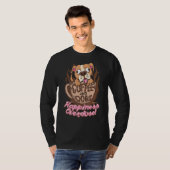 コーヒーと犬の幸福オーバードーズ犬とコーヒー Tシャツ (正面フル)