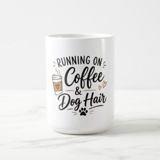 コーヒーと犬の毛で走るマグカップ コーヒーマグカップ