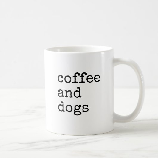 コーヒーと犬好きのための面白いデザイン コーヒーマグカップ (右)