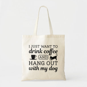 コーヒーと犬 トートバッグ