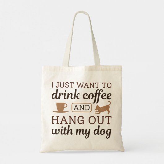コーヒーと犬 トートバッグ (裏面)