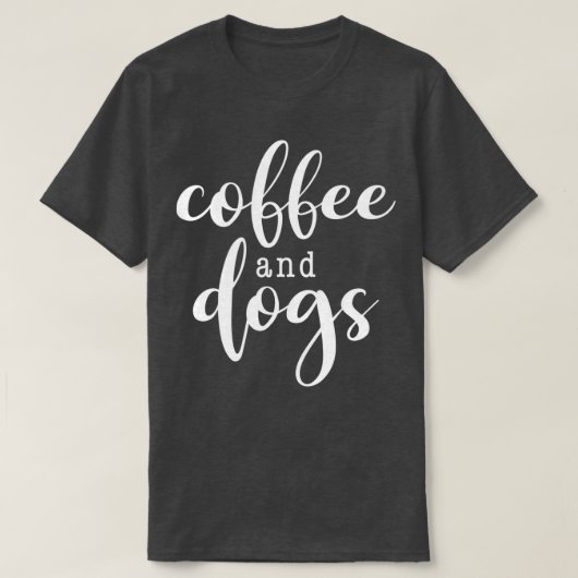 コーヒーと犬(3) Tシャツ (デザイン正面)