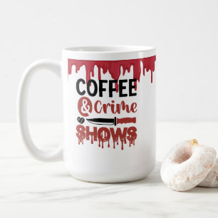 コーヒーと犯罪番組 コーヒーマグカップ