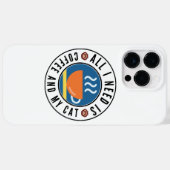 コーヒーと猫さえいればそれでいい Case-Mate iPhoneケース (裏面 (横))