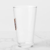 コーヒーと猫の猫の茶の葉のコーヒー占い タンブラーグラス (左)