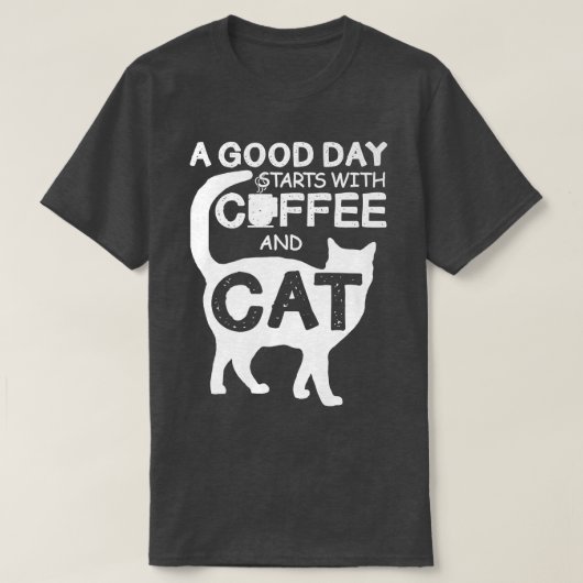 コーヒーと猫最高の猫パパ父親デーEspresso Tシャツ (デザイン正面)