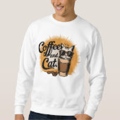 コーヒーと猫 スウェットシャツ (正面)