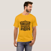 コーヒーと皮肉注意スウェット -  Tシャツ (正面フル)