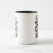 コーヒーと皮肉 ツートーンマグカップ (中央)