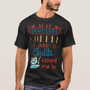コーヒーと監査が可愛い 税務監査士のための税務シーズン Tシャツ