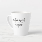 コーヒーと砂糖 カフェラテマグ (左アングル)