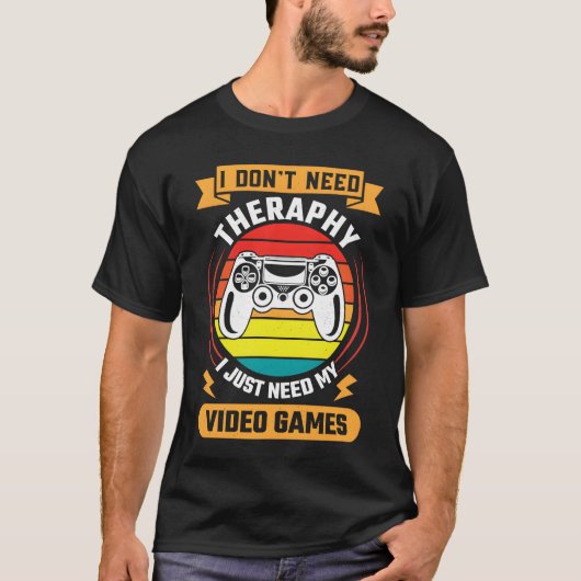 コーヒーと私のビデオゲーム ゲーマー女子 Tシャツ (正面)