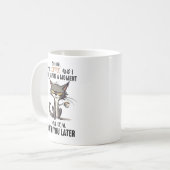 コーヒーと私は猫を飼っていおもしろいる コーヒーマグカップ (正面左)