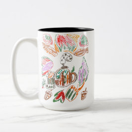 コーヒーと秋 ツートーンマグカップ