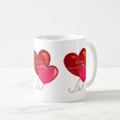 コーヒーと紅茶の時間のための白いマグカップ コーヒーマグカップ (正面右)