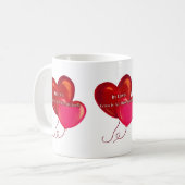 コーヒーと紅茶の時間のための白いマグカップ コーヒーマグカップ (正面左)