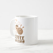 コーヒーと編み物マグ コーヒーマグカップ (正面左)