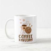 コーヒーと編み物マグ コーヒーマグカップ (左)