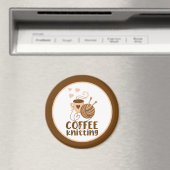 コーヒーと編み物 マグネット (インサイチュ (食洗機))