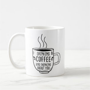 コーヒーと考えコーヒー好きおもしろい コーヒーマグカップ