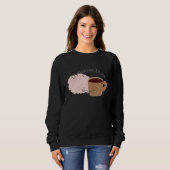 コーヒーと脳はダイナミックなデュオ！ スウェットシャツ (正面フル)