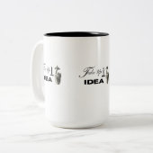 コーヒーと自信で一日をスタート - 紅茶 ツートーンマグカップ (正面左)
