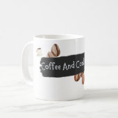 コーヒーと自信 コーヒーマグカップ (正面左)