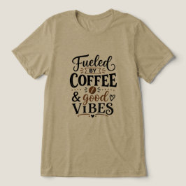 コーヒーと良い波動に支えられて トライブレンドＴシャツ